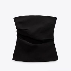 Zara Black Strapless Top